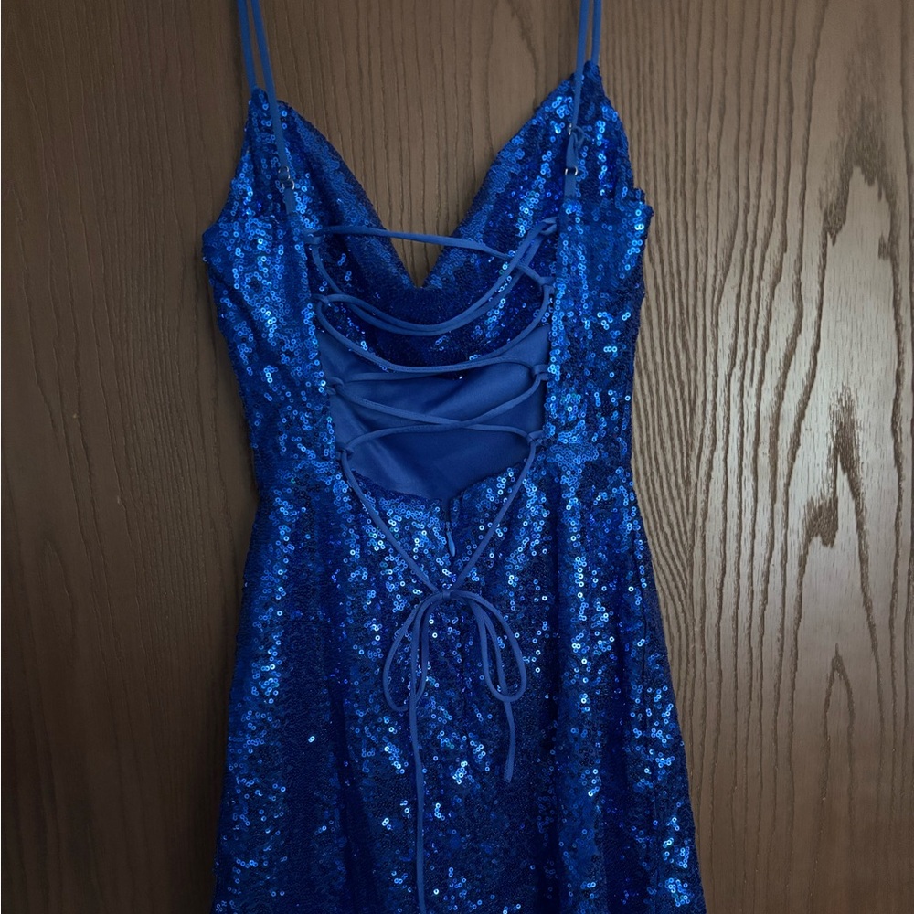 Lucy in the Sky Blue sequin mini dress